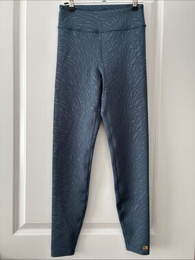 Aurum Activewear Size S Seamless Compression Leggings - Midnight Blue